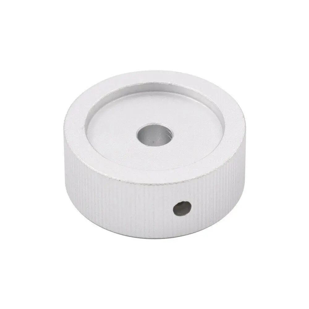 1pc 33mm Gefräste Solide Aluminium Knopf Potentiometer Pointer Taste Kappe Rocker Switcher Rotary Audio Verstärker DAC Plattenspieler CD – Detail 7