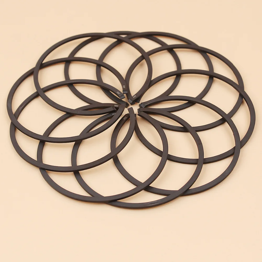 10Pcs/lot Piston Ring Rings 50mm x 1.2mm Fit HUSQVARNA 365 365XP 371 372 372XP 362 Chainsaw Replacement 11280343000