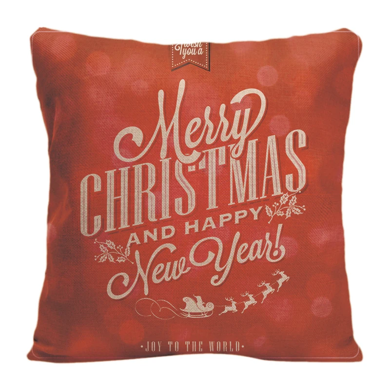 

Cotton Linen I Wish You A Merry Christmas Throw Pillow Case Decorative Cushion Cover Pillowcase Customize Gift By Lvsure For Car