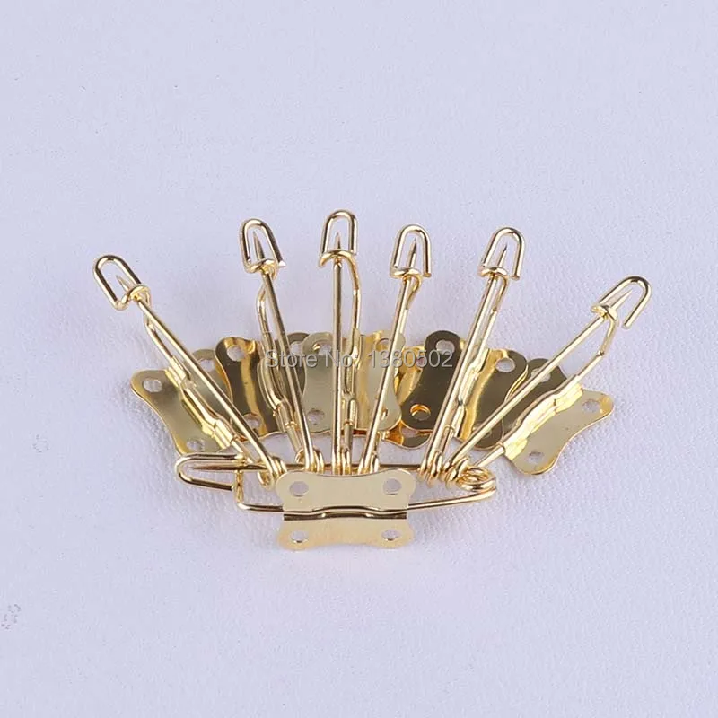 30pcs /lot Gold safety pins 30*11mm unique design DIY Sewing Tools