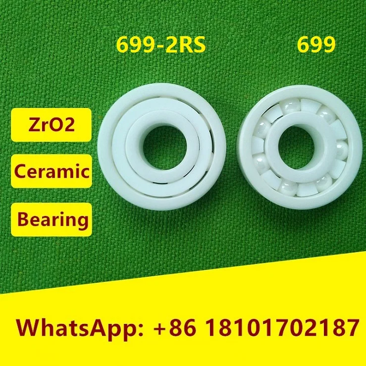 

5pcs/10pcs 699 / 699-2RS ZrO2 full Ceramic bearing 9x20x6 mm Zirconia ceramic deep groove ball bearing 9*20*6mm for fishing reel