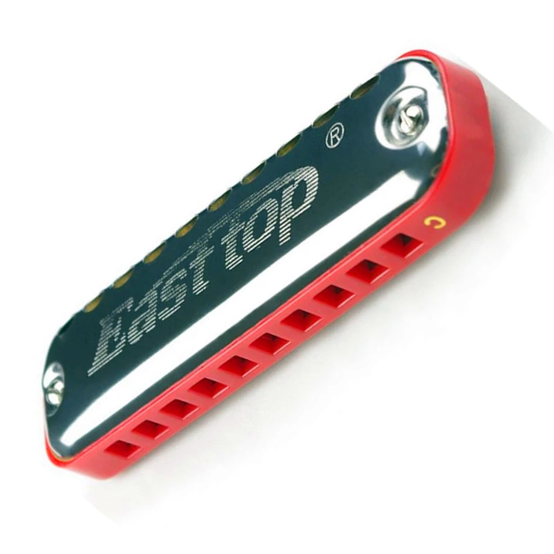 Easttop-harmonica t10-1, 10 hole, C-key, diatonic, mouth organ, instrument, round shape, gift for children