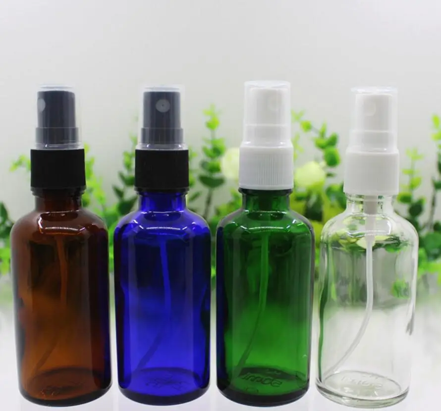 200pcs 50ml Spray Multicolor Bottles Perfume Fine Mist Sprayer Make Up Container with Atomizer Pump