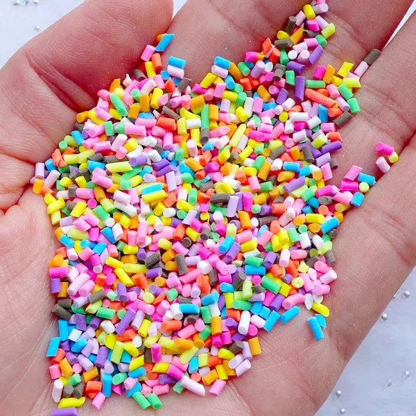 50gram Fake Cupcake Sprinkles | Faux Chocolate Toppings | Colorful Cake Sprinkles | Polymer Clay Food Craft | Phone Case