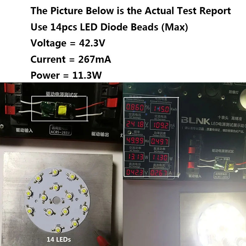 LED Isolation Driver 8-12W Output DC20-44V 280mA for LED Automatic Voltage LED Power Supply Lighting Transformer for LED Bulbs