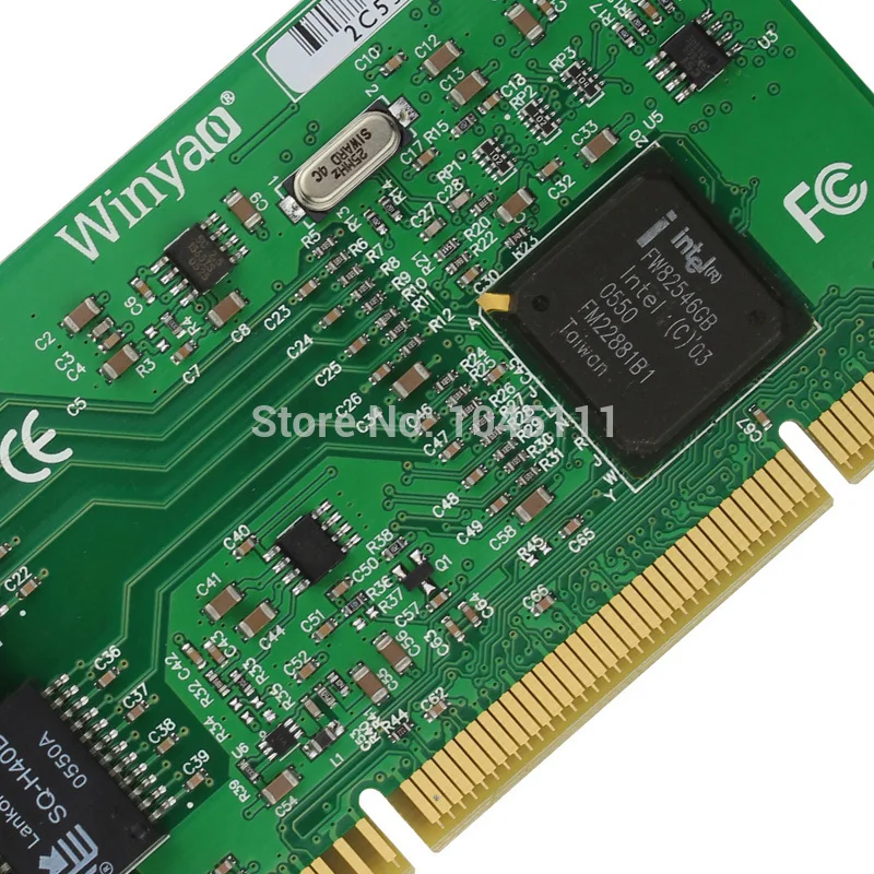 Imagem -04 - Winyao Wy546t2 Porta Dupla Cobre Rj45 Gigabit Ethernet Pci Desktop Adaptador de Rede Nic Intel82546 Chipconjunto Intel 82546eb gb