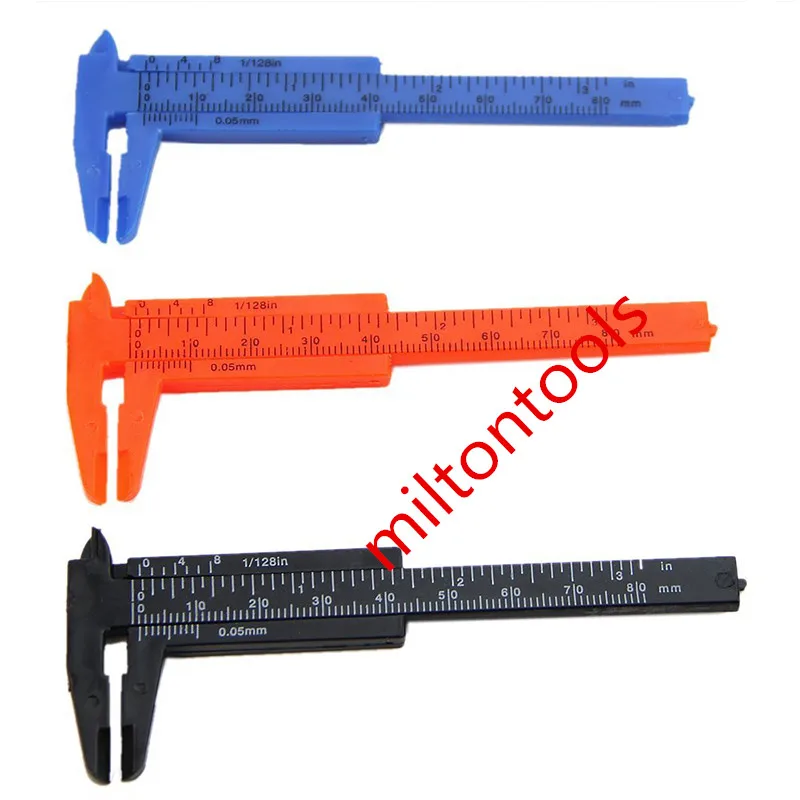 80mm 150mm 6inch Mini Plastic Sliding Vernier Caliper DIY Measure Tool Ruler Sliding caliper thickness guage