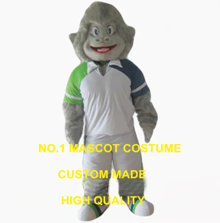 

young grey gorilla mascot costume adult size sport power gorillar theme anime cosplay costumes carnival fancy dress 2526