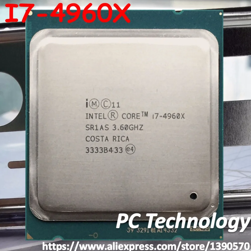 I7 4960X Original Intel core I7-4960X CPU 6-cores 3.60GHZ 15MB 22nm LGA2011 I7 4960 X processor 1 year warranty free shipping