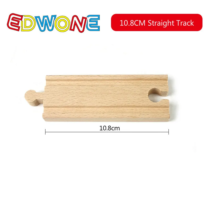 EDWONE  All Kinds Wooden Track Part Beech Wooden Railway Train Track TOY Accessories fit for thoma s Biro