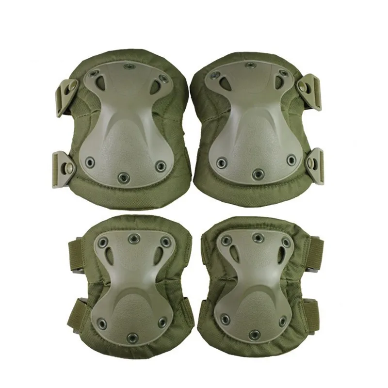 Outdoor Riding Sports Elbow Knee Pads Protection Equipment Fan CS Field  Training Camo Elbow Knee Pads Gear