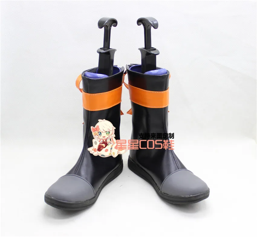 

Touken Ranbu Hakata Toushirou Black Short Cosplay Shoes Boots X002