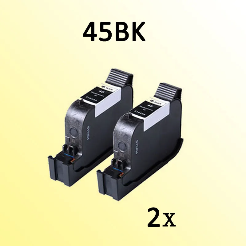 

2x compatible for45 compatible for 45 51645A Deskjet 1180C 1220 6122 6127 9300 932C 935C 950C Printer