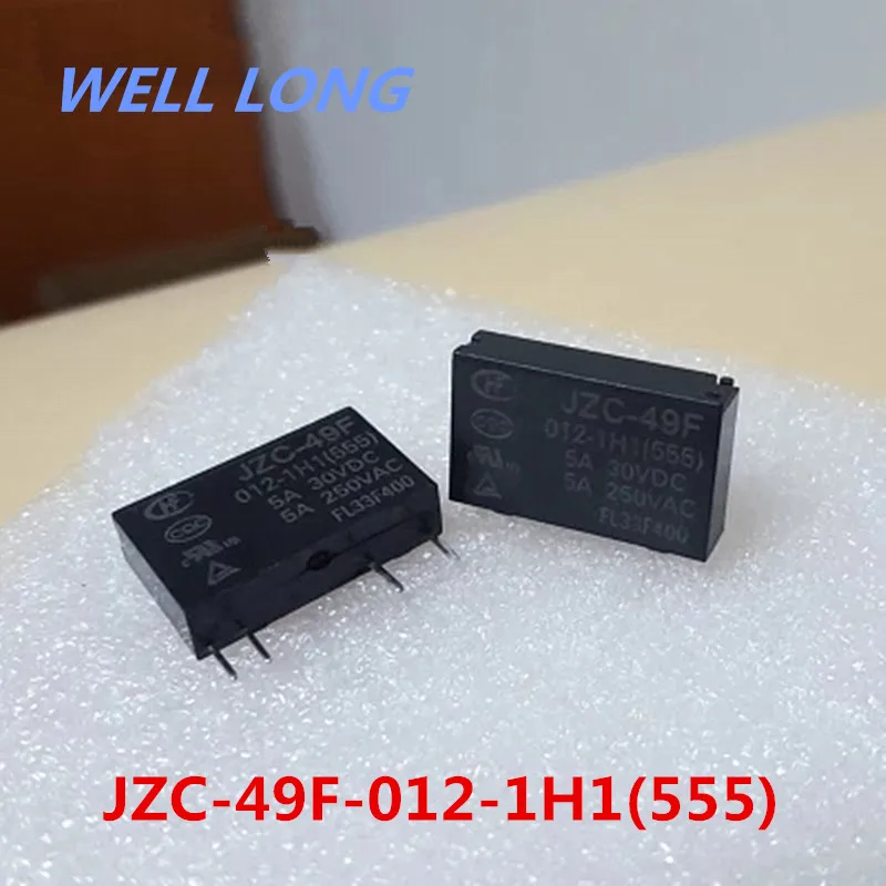 Реле JZC-49F-012-1H1 12VDC 5A 4pin.