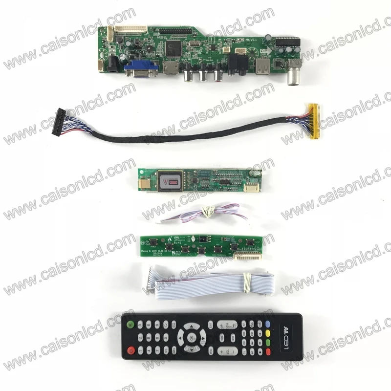 

M6-V5.1 LCD TV controller board support VGA AUDIO AV USB TV for 15.4 inch 1440X900 N154C3-L01 N154C1-L03 LP154WP1-TLD1