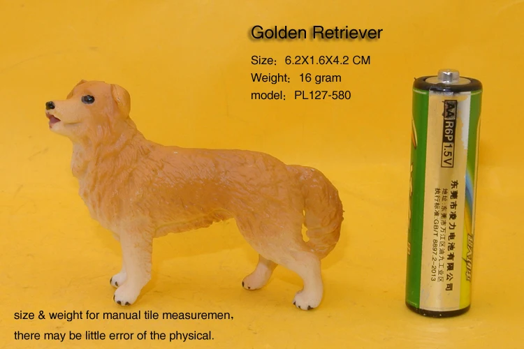 Hot toys: Small Golden Retriever Dog simulation model  Animals   kids  toys children educational props