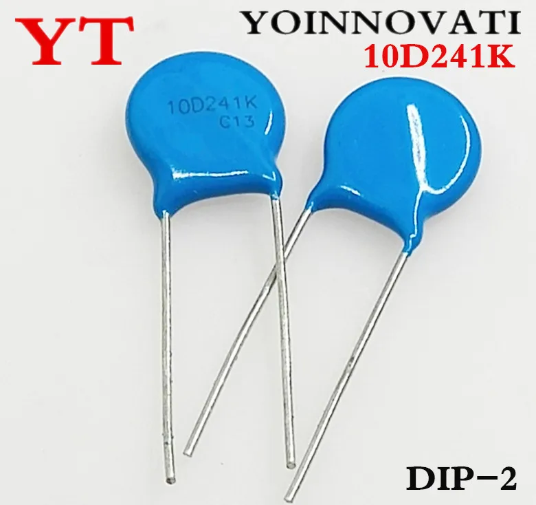  50PCS/LOT Varistor 10D241K 10D-241K VDR 10K241 Metal voltage dependent resistor