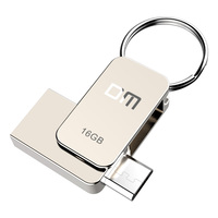 DM PD020 USB Flash Drive, 16GB Metal OTG Pendrive High Speed USB Memory Stick 32GB pen Drive Real Capacity 64GB USB Flash U disk