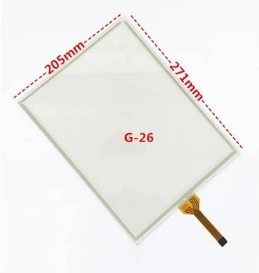 205*271 MM New 12.1 inch 8 wire touch screen G.T./GUNZEU.S.P.4.484.038 G-26 205mm*271mm