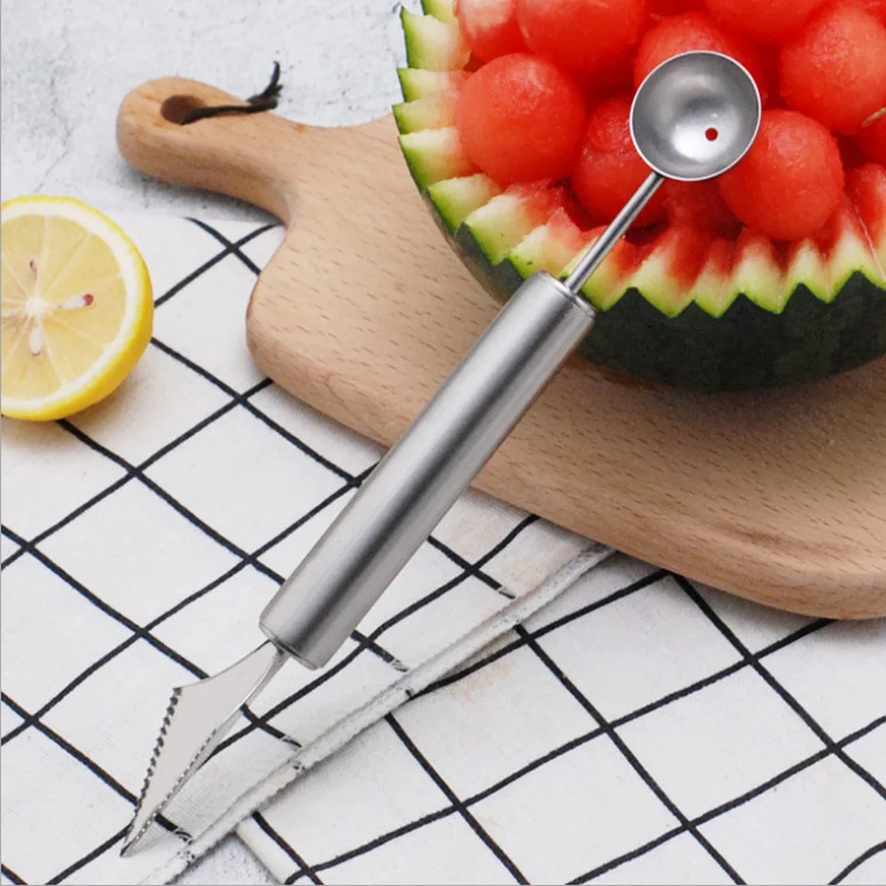 

Kitchen Tools fruit carving knife set Melon Baller with Fruit Carving Knife Desert Scoop fruit Melon Cutter Watermelon Knife