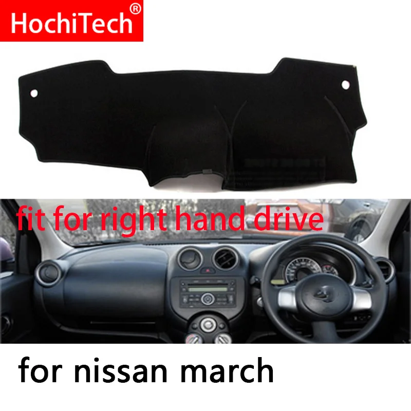 For Nissan MARCH Micra K13 2010-2016 Right and Left Hand Drive Car Dashboard Covers Mat Shade Cushion Pad Carpets Accessories