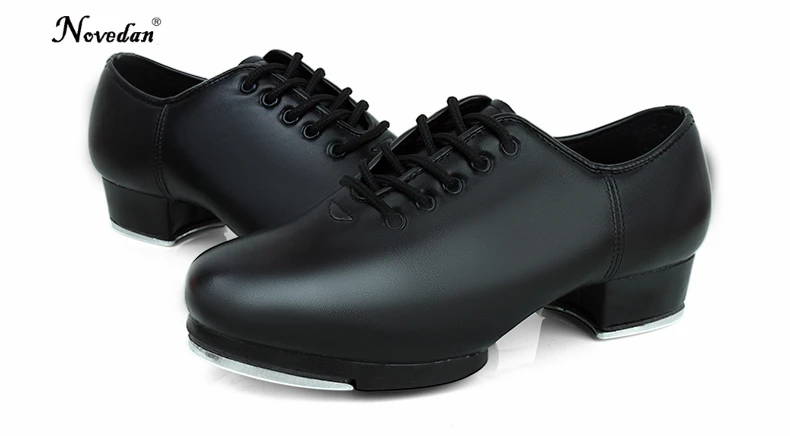 Size 27-45 Adult Men Children Boy Tap Dance Shoes Cow Leather or PU Oxford Lace Up Dancing Shoes Girls Women Tap Dancing Shoes