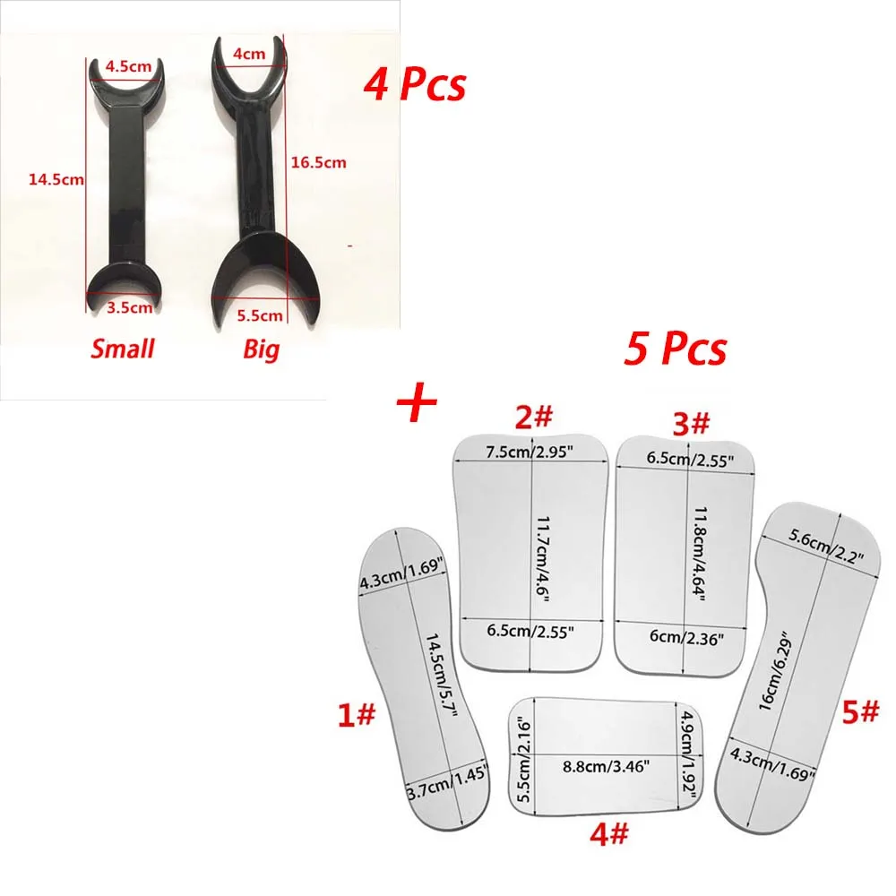 

5 шт., Ортодонтические зеркала для фотографий из нержавеющей стали