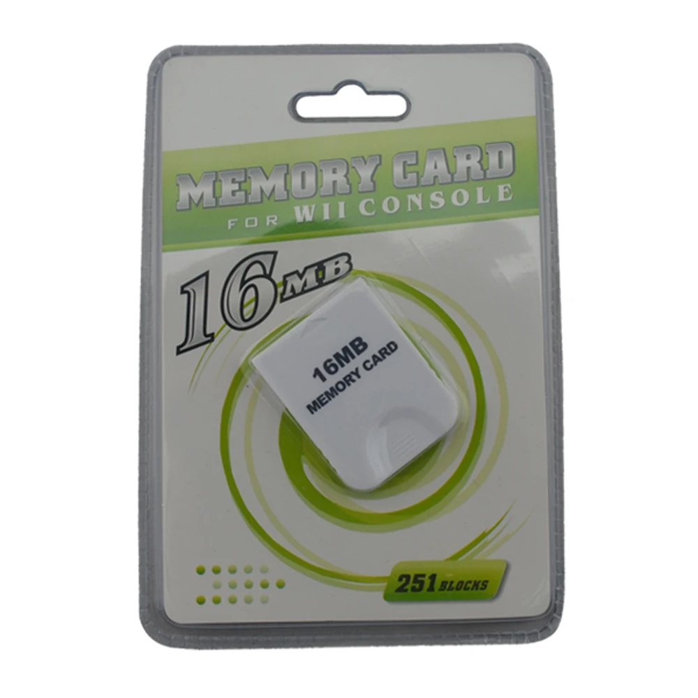 10pcs  High Quality for Wii 16MB Memory Storage Card Saver  For Wii For GameCube For NGC