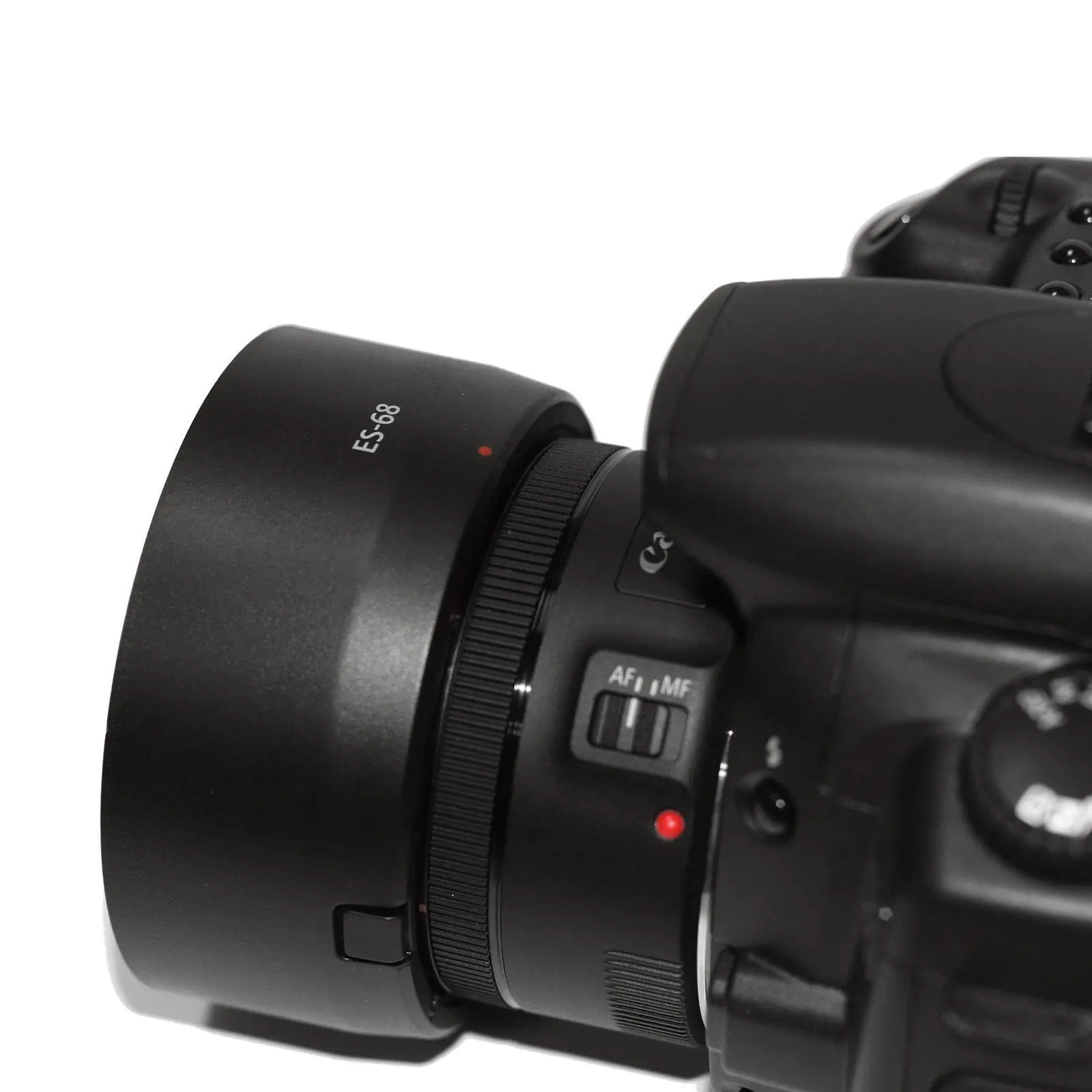 Cubierta de lente de cámara ES68 ES-68, Protector de lente para Canon EOS EF 50mm F/STM 1,8 Para 49mm, accesorios de cámara