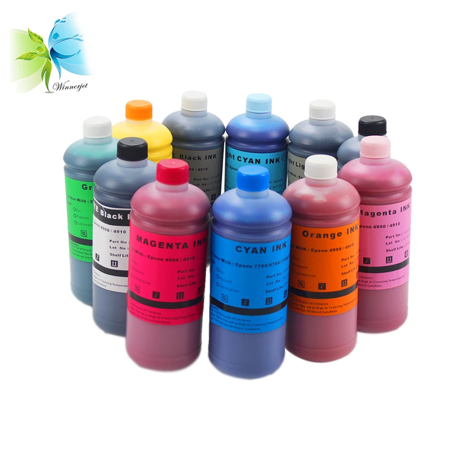 Winnerjet 11x1000ml HDR Pigment Ink For Epson Pro 4900 Printer