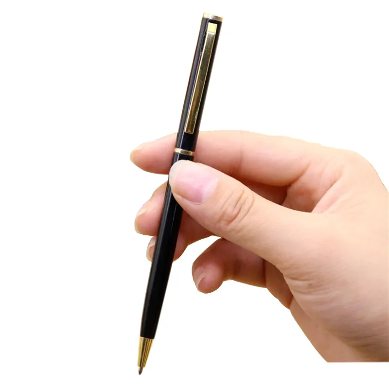 1 Pcs Business Signature Pen Office Stationery Ball-point Pen 0.7mm Blue Ink Thin Metal Ballpoint Pen Senior Gift Pen