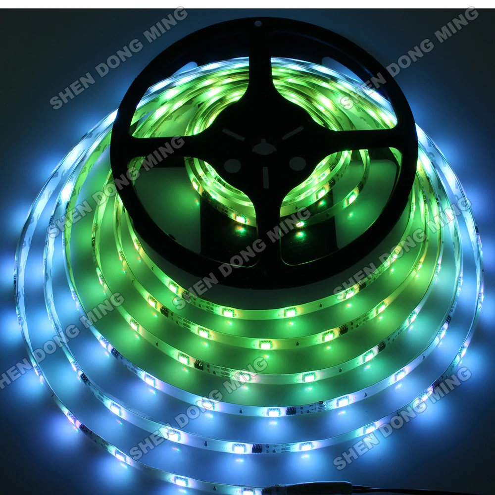 100M RGB Full Color 10mm led pixels digital Addressable LED String DC 12V WS2811 LED Pixel Strip Low power consumption with CE