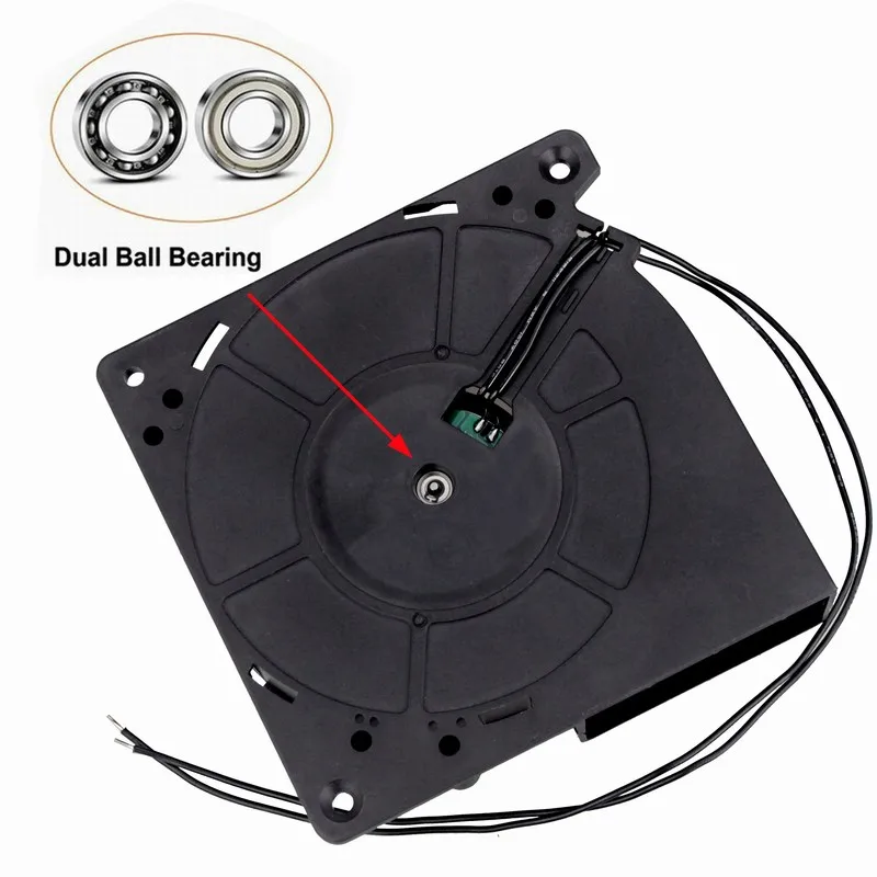 10 قطعة Gdstime EC AC 110V 120V 220V 240V 120 مللي متر x 120 مللي متر x 32 مللي متر 12 سنتيمتر المزدوج الكرة محوري تدفق التبريد F 12032B