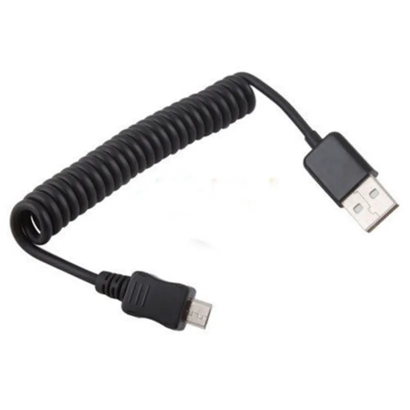 Spring Braided Micro USB Cable Data Fast Charger Phone Lines Charging Cables Smartphone Cord For MP3/4 Xiaomi/ Redmi Note 3s Etc