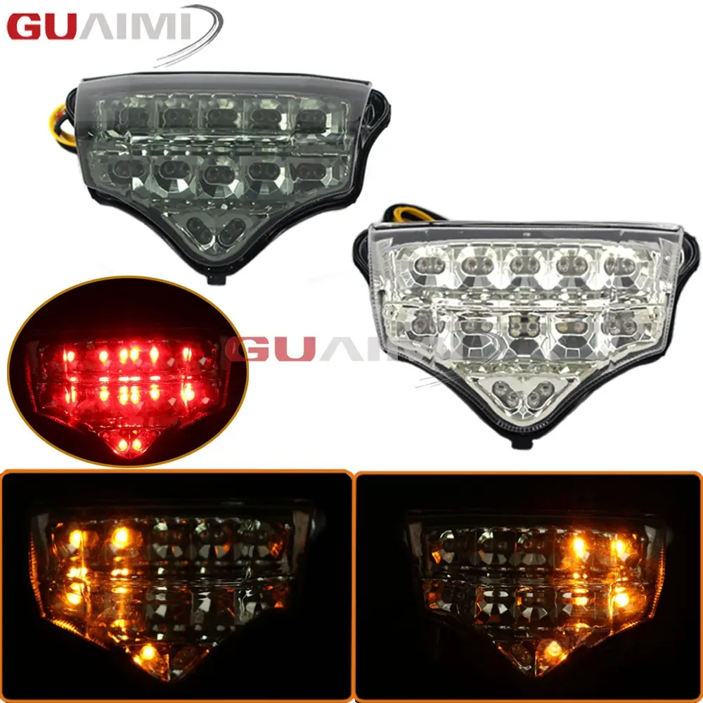 for Yamaha FZ600 FZ6 FAZER 2004 2005 2006 2007 2008 2009 modified taillights LED tail rear brake light assembly with steering