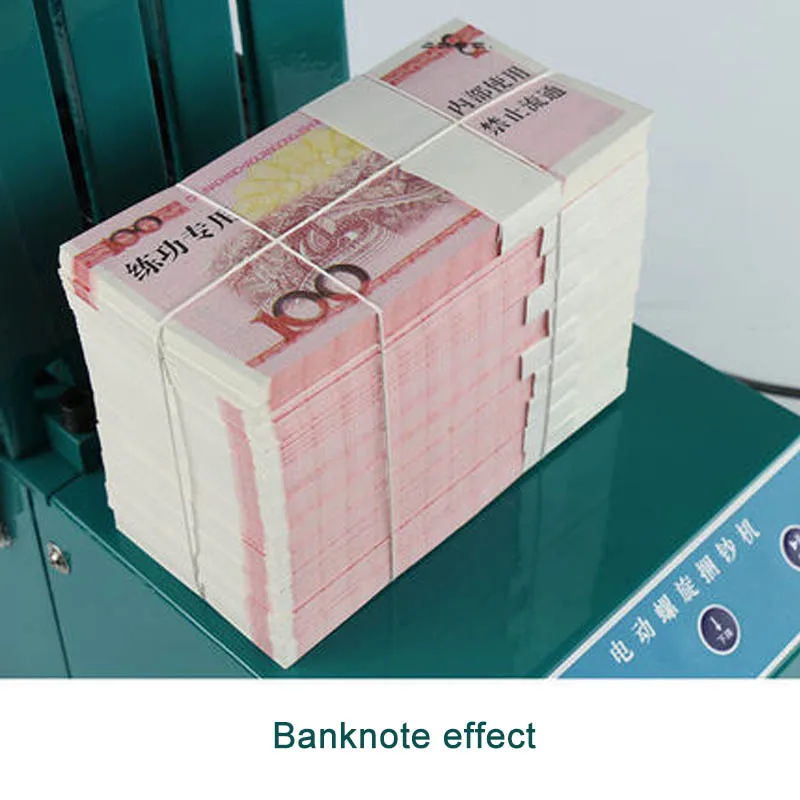 High-Quality 168 Electric Spiral Binding Machine for Bank Small Strapping Banknote Binder Bundling Machine