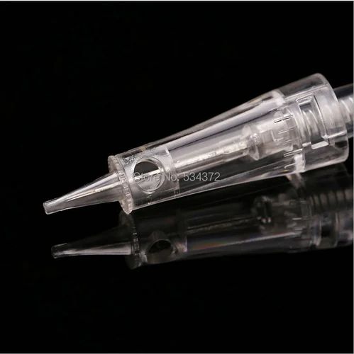 Imagen 2 del producto 30 Uds agujas de tatuaje profesional esterilizado maquillaje permanente cejas labios cartucho de tatuaje aguja
