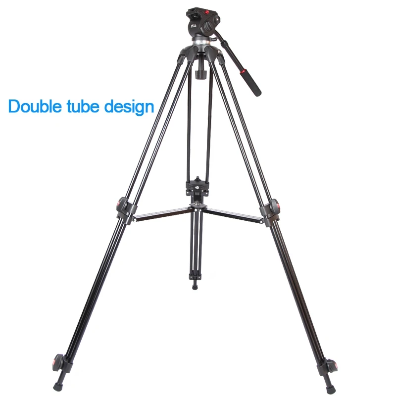 JIEYANG JY0508 JY-0508 JY0508B Aluminum Professional Tripod for camera stand / DSLR video tripods / Fluid Head Damping