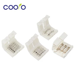 3Pin LED Strip Connectors 2Pin 8mm / 2Pin 10mm / 4Pin 10mm / 5Pin 10mm Free Welding Connector for LED Strip Light 5pcs/lot