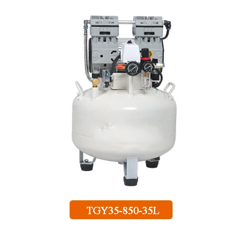 1PC Small Air Compressor Oil-free Silent Air Compressor Machine Portable Dental Laboratory Mobile Air Compressor Machine