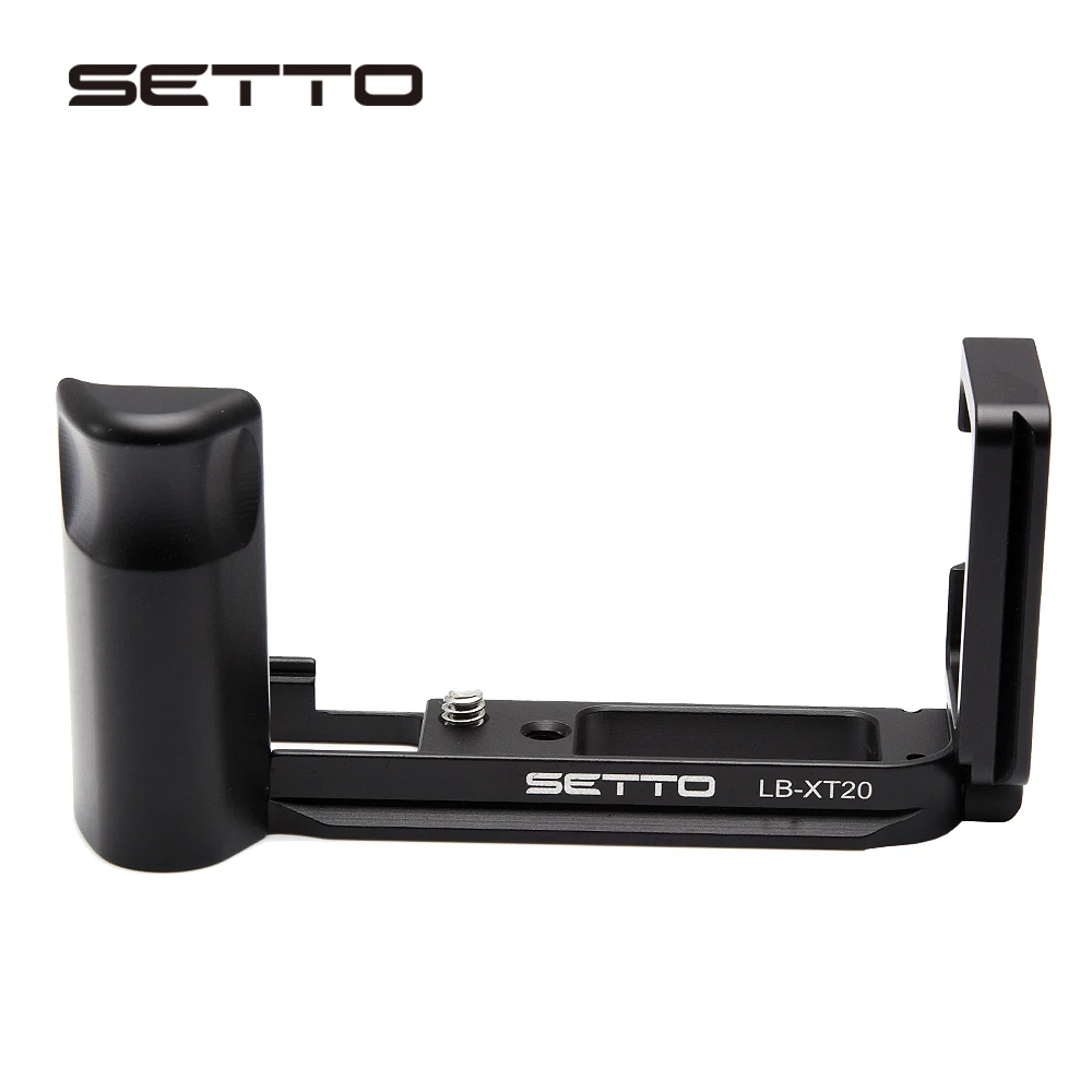 SETTO L Type Bracket Tripod Quick Release Plate Base Grip Handle For Fujifilm Fuji XT20 X-T20 X-T10 XT30 XT30 II Camera