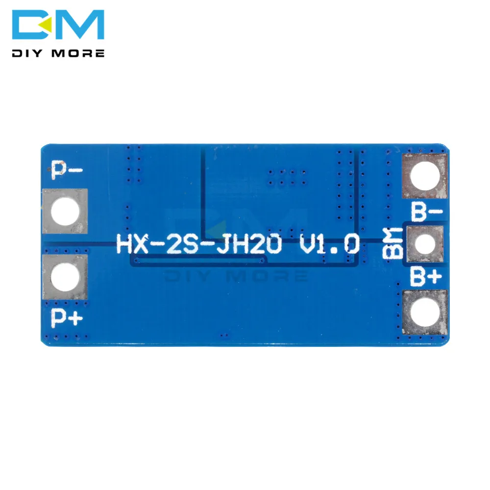 5PCS 2S 10A 8.4V 7.4V 18650 Li-ion Lipo Lithium Charger Protection Board Module BMS PCM 2 Cell Pack Balance Function Protect