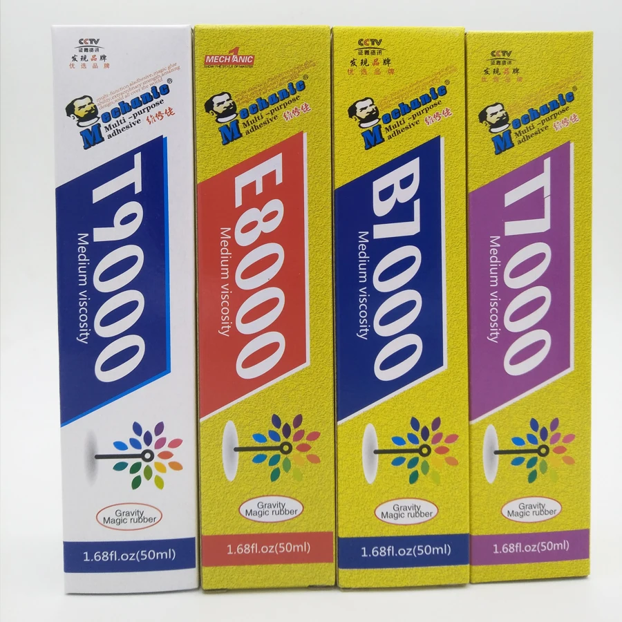 MECHANIC T9000 T7000 E8000 B7000 white black Transparent No corrosion Universal glue for Mobile phone frame Handmade Jewelry