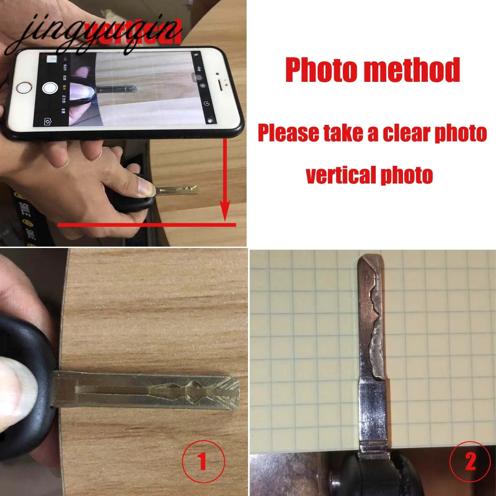 jingyuqin VA2 Blade Car Remote Key 3 Button for PEUGEOT 1007 107 407 207 208 408 Partner Vehicle Control Alarm CE0536 433Mhz ASK