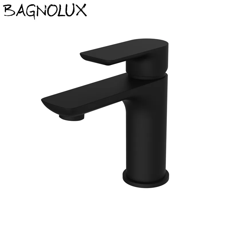 

New Arrival Single Lever Handle Unique Wels Bathroom Sink Faucet Mixer One Hole Basin Hot And Cold Water Wash Tap In Matt Black