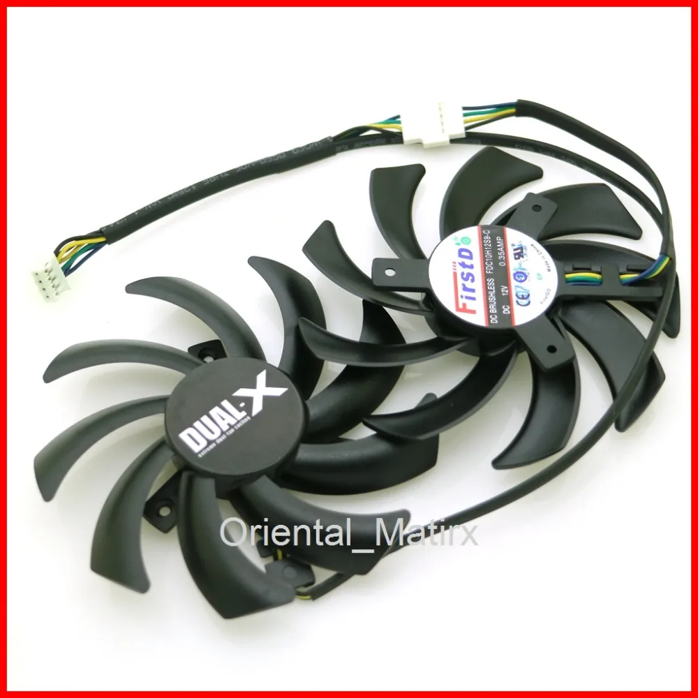 Free Shipping 2pcs/lot FDC10H12S9-C 86mm VGA Fan For Sapphire HD6970 HD7870 2G HD7950 HD7970 Graphics Card Cooling Fan