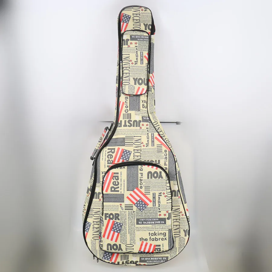 40/41 Inch Guitar Bag 5 MM Thick Sponge Soft Case Gig Bag Backpack 600D Oxford Waterproof Guitar Cover Case with Shoulder Straps