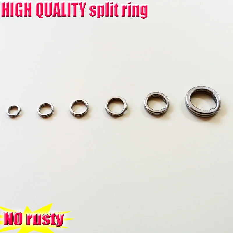 2023 new fishing split rings high quality not rusty stainless steel polishing technology 200pcs/lot