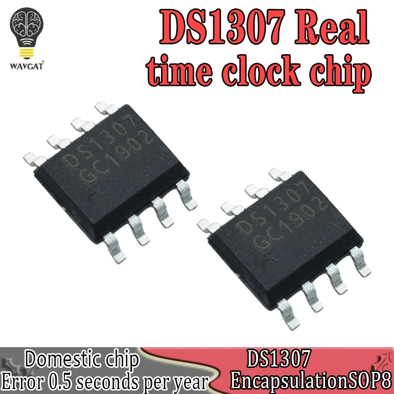 10PCS DS1307 DS1307Z SOP-8 RTC SERIAL 512K I2C Real-Time Clock IC Good Chinese chip