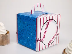 Baseball Theme Favor Box Cupcake Box Candy Box 10PCS/lot Baseball Party Decorations Kids Event & Party Supplies